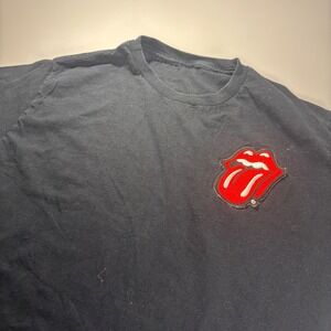 Rolling Stones T Shirt Embroidered Tongue patch Graphic Rock‎ Band Music Tee